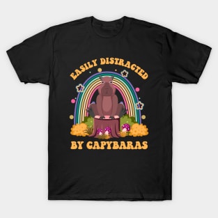 easily distracted by capybaras T-Shirt